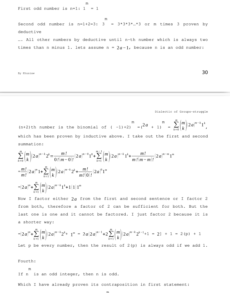 if n is odd, then n^m is odd